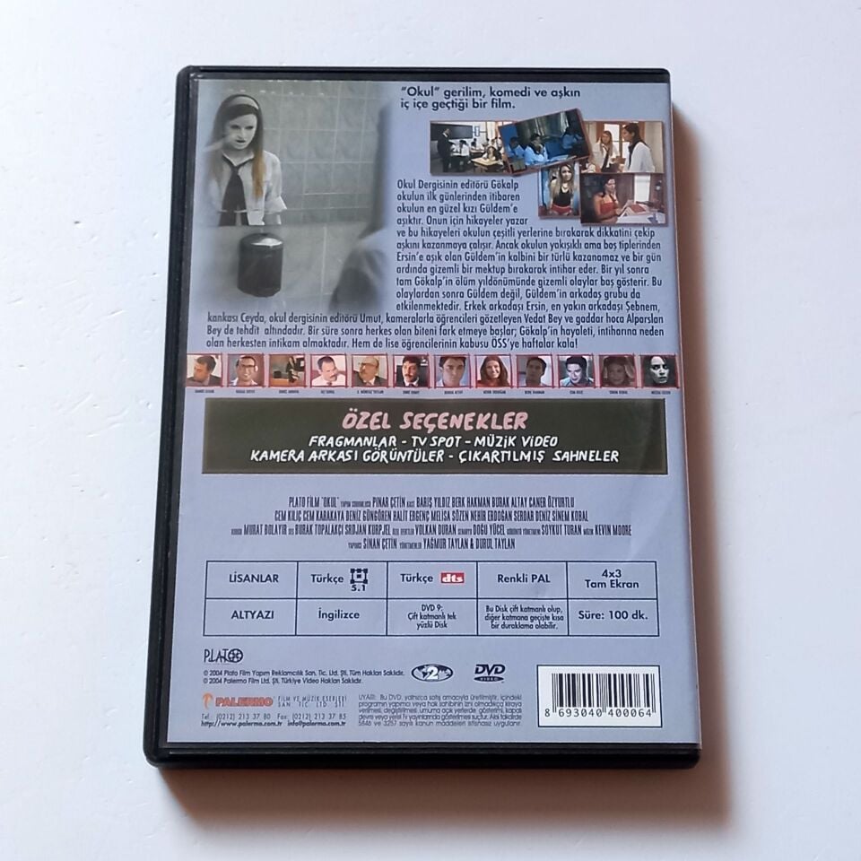 OKUL - HAMDİ ALKAN, ALİ SUNAL, NEHİR ERDOĞAN - YÖN.: TAYLAN BİRADERLER - DVD 2.EL