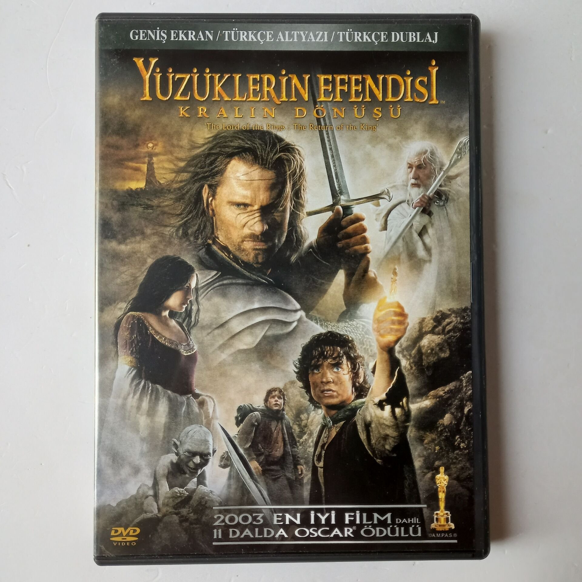 YÜZÜKLERİN EFENDİSİ KRALIN DÖNÜŞÜ - THE LORD OF TE RINGS RETURN OF THE KING - DVD 2.EL