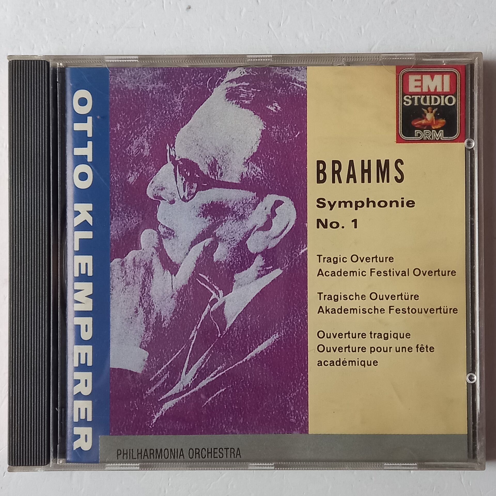 BRAHMS: SYMPHONIE NO. 1 - PHILHARMONIA ORCHESTRA, OTTO KLEMPERER (1958) - CD REMASTERED 1989 REISSUE 2.EL