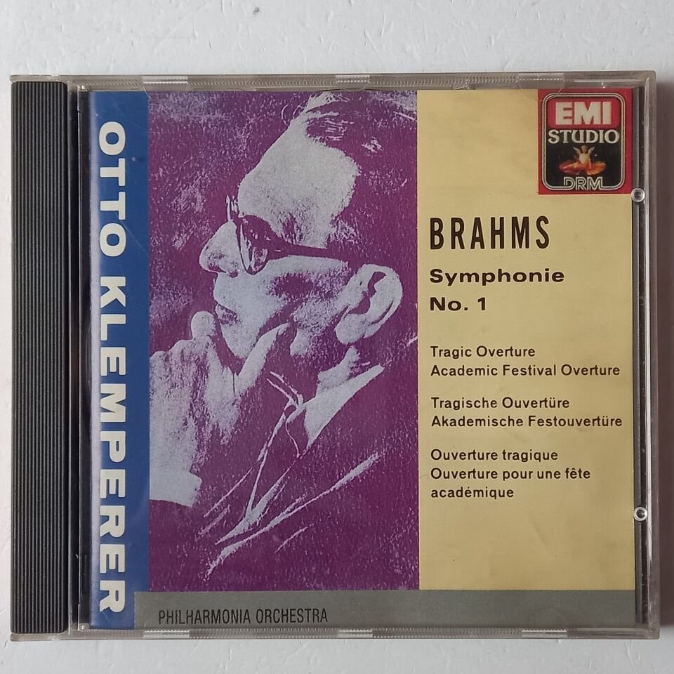 BRAHMS: SYMPHONIE NO. 1 - PHILHARMONIA ORCHESTRA, OTTO KLEMPERER (1958) - CD REMASTERED 1989 REISSUE 2.EL