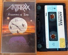 ANTHRAX - PERSISTENCE OF TIME (1990) MMY CASSETTE MADE IN TURKEY ''USED'' PAPER LABEL