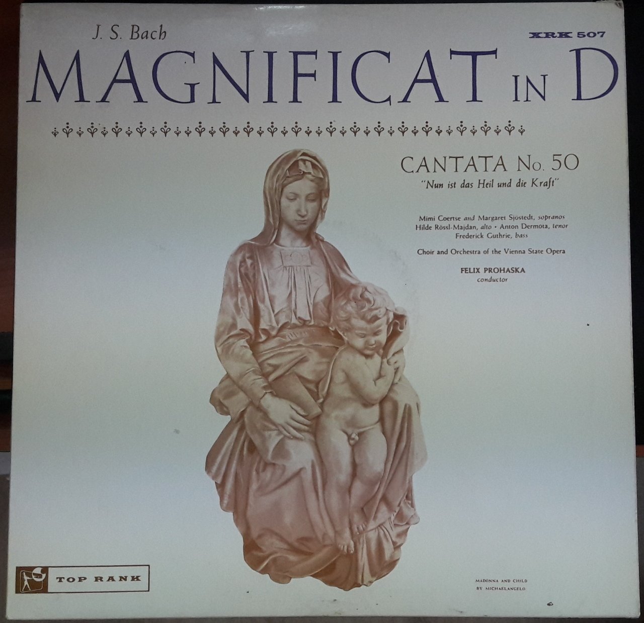 BACH MAGNIFICAT VIENA STATE OPERA FELIX PROHASKA - PLAK 2.EL