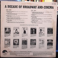 A DECADE OF BROADWAY AND CINEMA - PLAK 2.EL