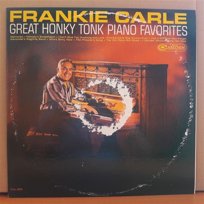 FRANKIE CARLE - GREAT HONY TONK PIANO FAVORITES (1966) - LP 2.EL PLAK