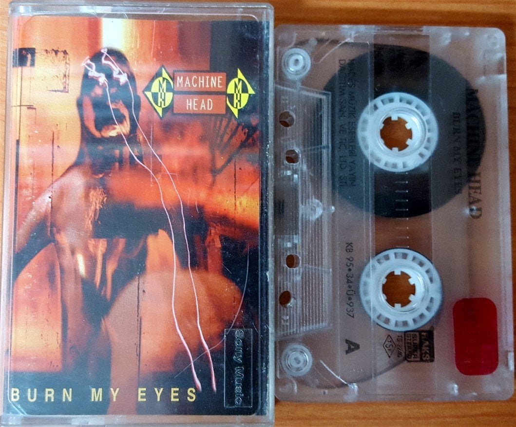 MACHINE HEAD - BURN MY EYES (1995) HADES CASSETTE MADE IN TURKEY ''USED''
