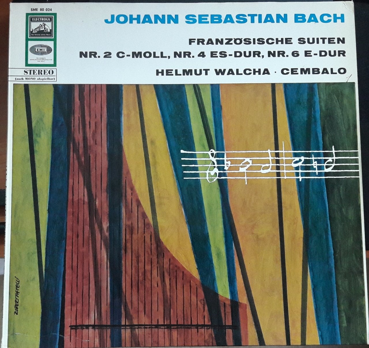 BACH FRENCH SUITES HELMUT WALCHA - PLAK 2.EL