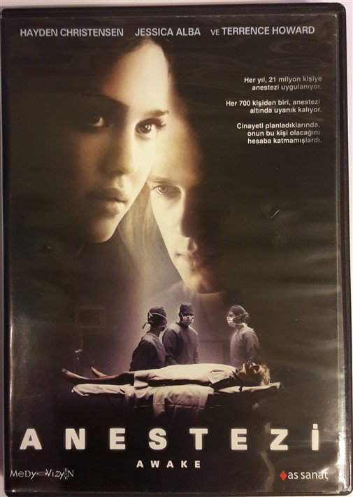 ANESTEZİ - AWAKE - JESSICA ALBA - HAYDEN CHRISTENSEN - TERRENCE HOWARD - DVD 2.EL