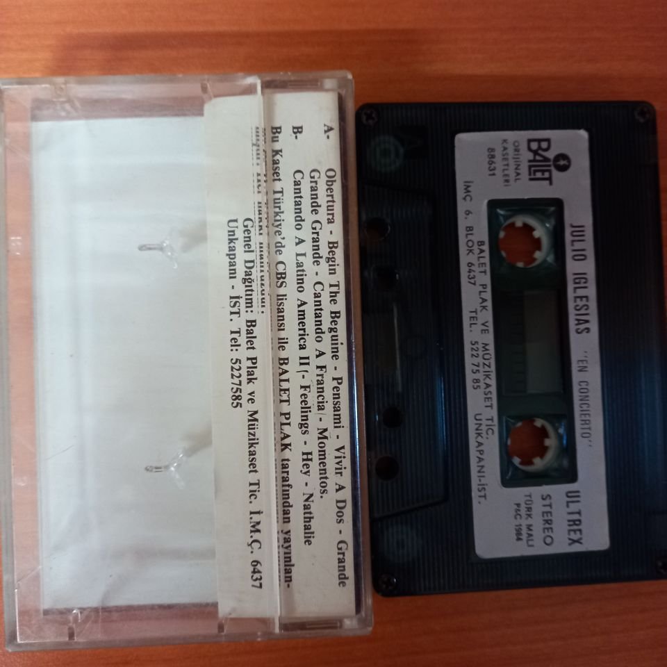 JULIO IGLESIAS - EN CONCIERTO VOL.1 - KASET 2.EL