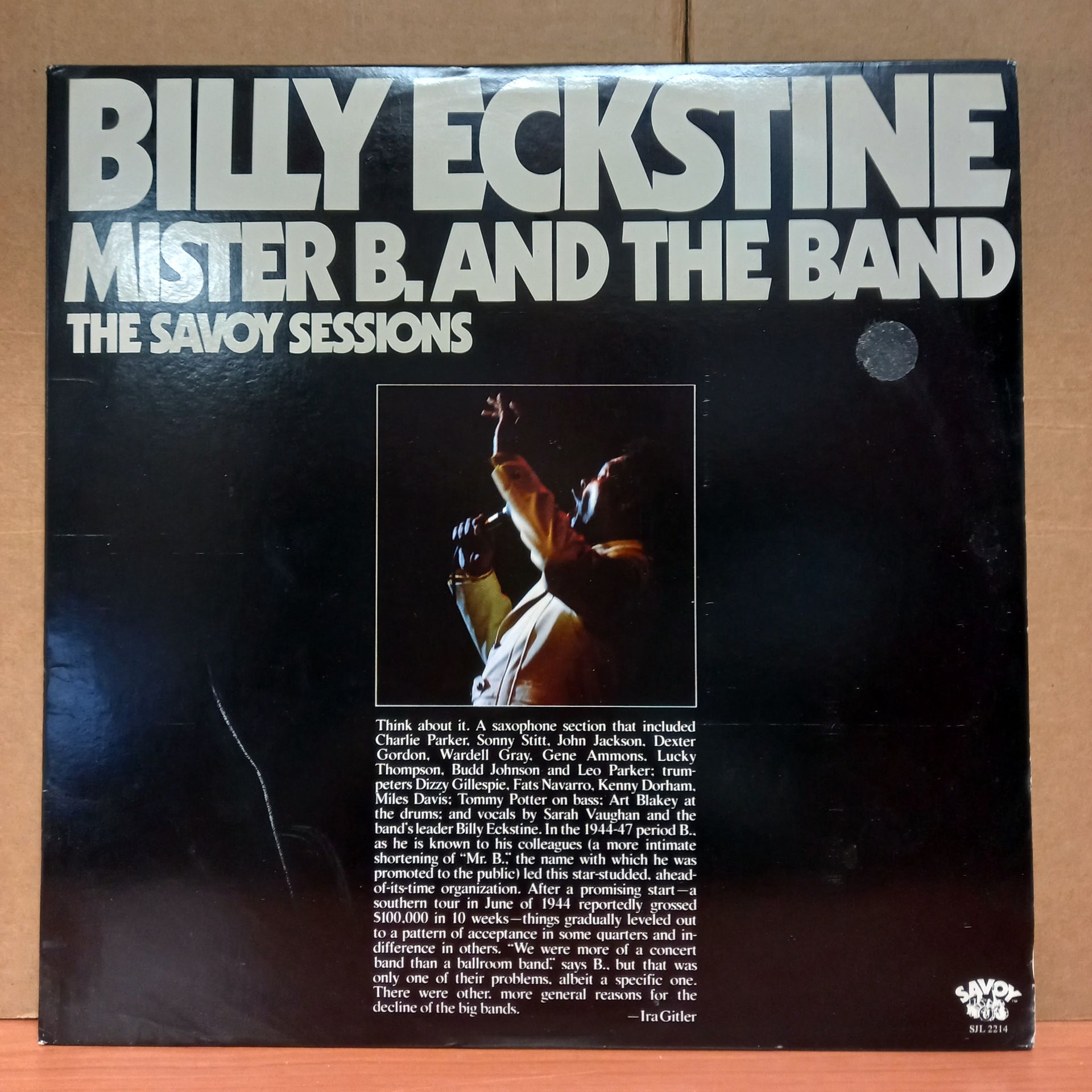 BILLY ECKSTINE – MISTER B. AND THE BAND (1976) - 2LP 2.EL PLAK
