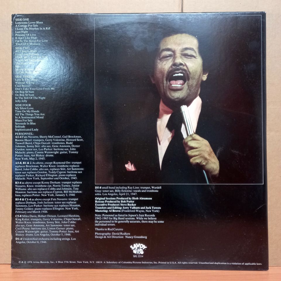 BILLY ECKSTINE – MISTER B. AND THE BAND (1976) - 2LP 2.EL PLAK