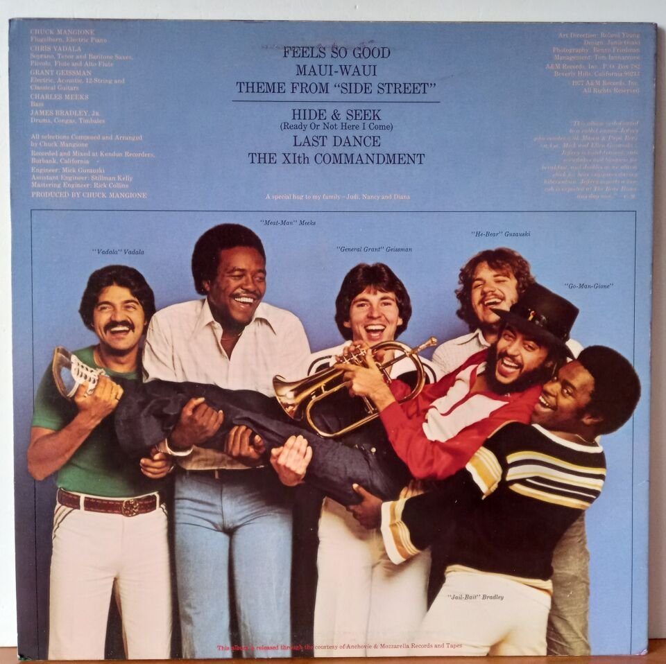CHUCK MANGIONE – FEELS SO GOOD (1977) - LP 2.EL PLAK