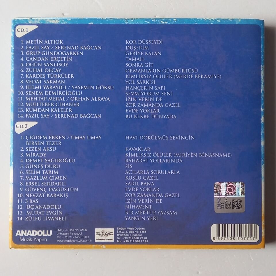 METİN ALTIOK ŞİİRLERINDEN ŞARKILAR (2014) - 2CD DIGIPAK 2.EL