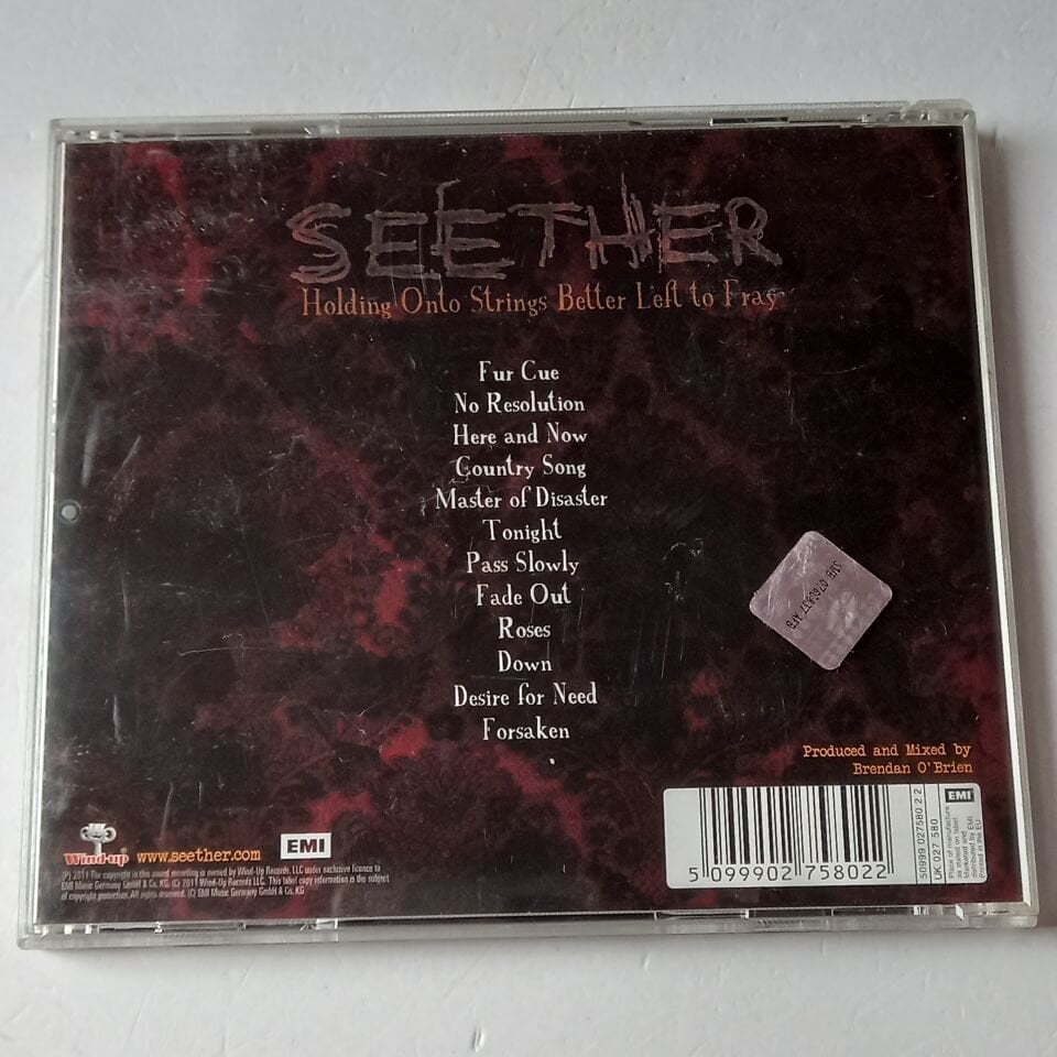 SEETHER – HOLDING ONTO STRINGS BETTER LEFT TO FRAY (2011) - CD 2.EL