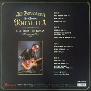 JOE BONAMASSA - NOW SERVING ROYAL TEA LIVE FROM THE RYMAN (2021) 2LP TRANSPARENT SIFIR PLAK