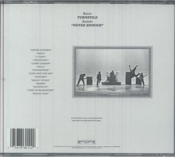 TURNSTILE – NEVER ENOUGH (2025) - CD JEWEL CASE AMBALAJINDA SIFIR