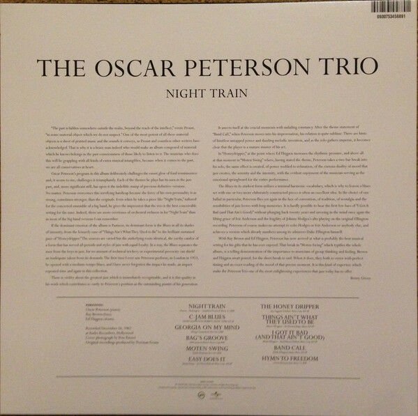 THE OSCAR PETERSON TRIO – NIGHT TRAIN (1963) - LP 2023 LIMITED EDITION BLUE COLOUR VINYL RENKLİ SIFIR PLAK