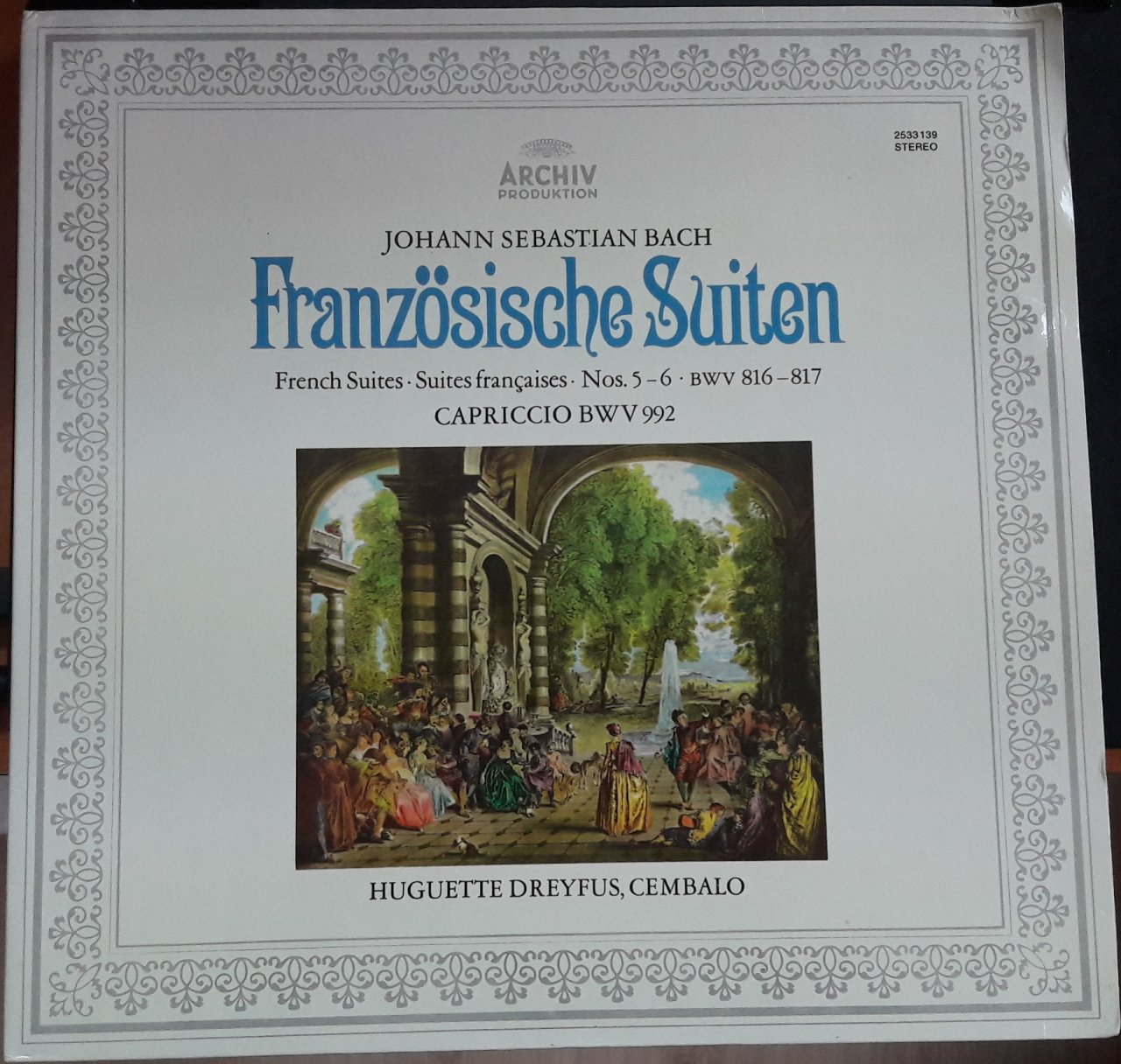 BACH FRENCH SUITES HUGUETTE DREYFUS - PLAK 2.EL