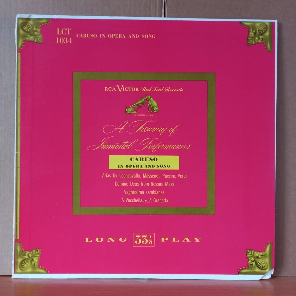 ENRICO CARUSO – CARUSO IN OPERA AND SONG / ARIAS BY LEONCAVALLO, MASSENET, PUCCINI, VERDI - LP 2.EL PLAK