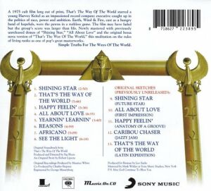 EARTH, WIND & FIRE – THAT'S THE WAY OF THE WORLD (1975) CD AMBALAJINDA SIFIR