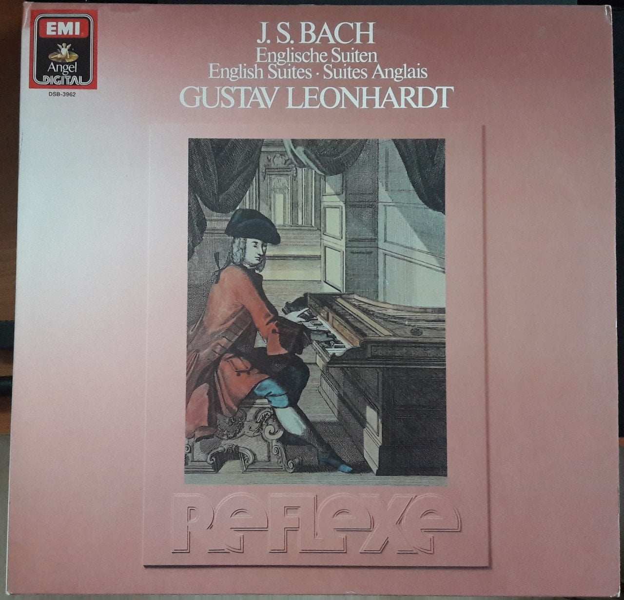 BACH ENGLISH SUITES GUSTAV LEONHARDT - PLAK 2.EL
