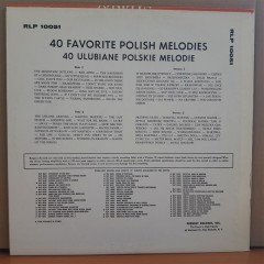 40 FAVORITE POLISH MELODIES - LP 2.EL PLAK