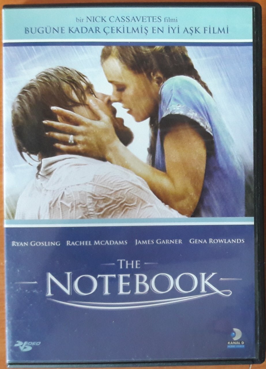 The NOTEBOOK - NOT DEFTERİ - RYAN GOSLING - RACHEL McADAMS - NICK CASSAVATES - DVD SIFIR