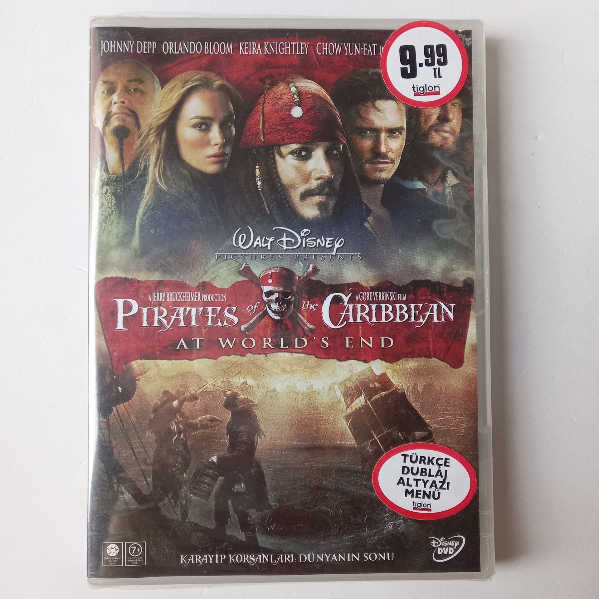 PIRATES OF THE CARIBBEAN AT WORLD'S END - JOHNNY DEPP - ORLANDO BLOOM - KEIRA KNIGHTLEY - DVD AMBALAJINDA SIFIR