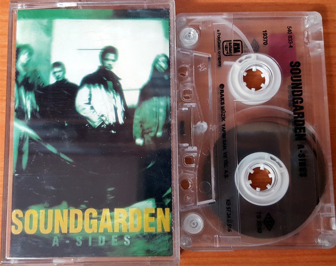 SOUNDGARDEN - A-SIDES (1997) RAKS CASSETTE MADE IN TURKEY ''USED''