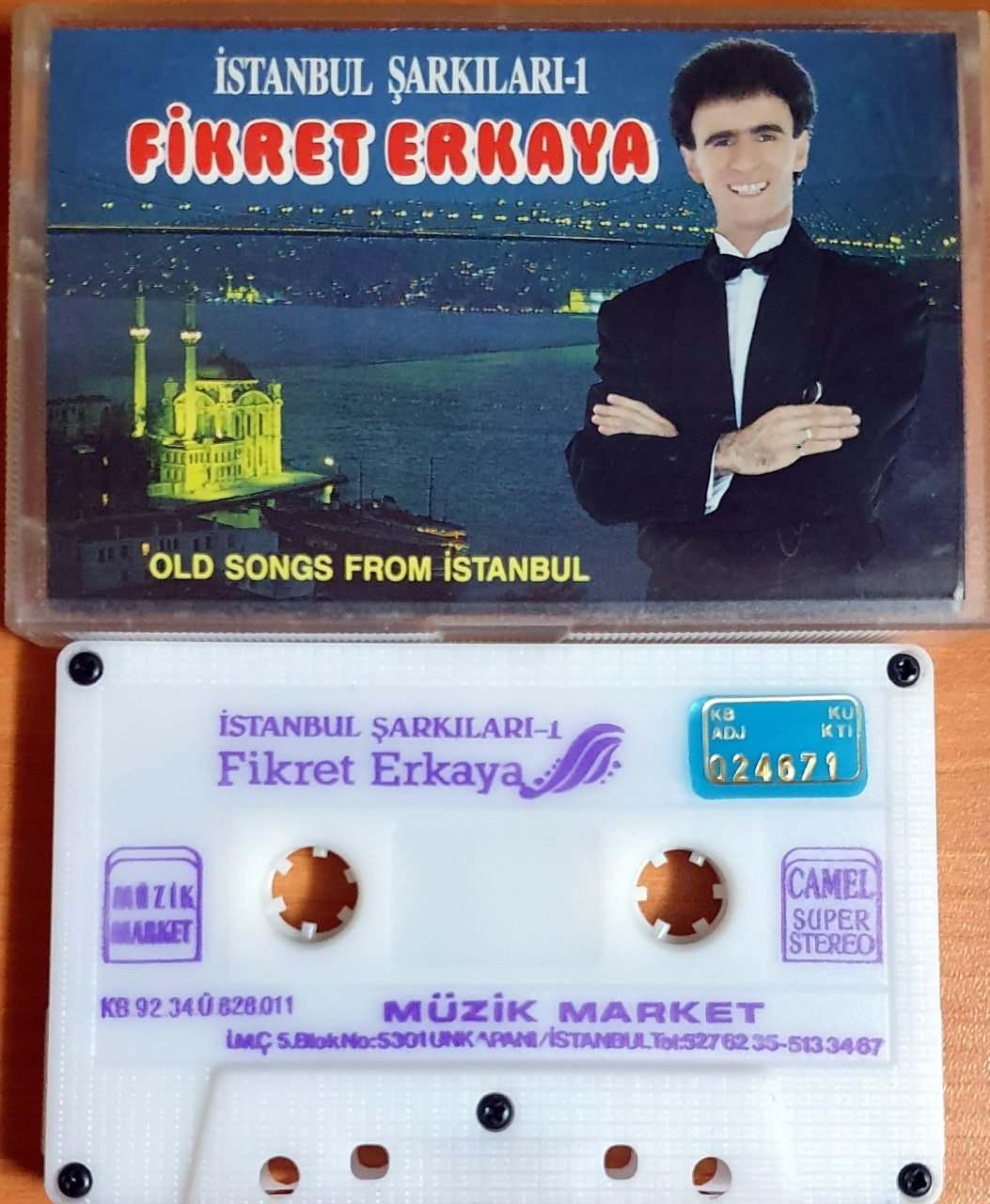 FİKRET ERKAYA - İSTANBUL ŞARKILARI-1 (1992) - KASET MÜZİK MARKET 2.EL