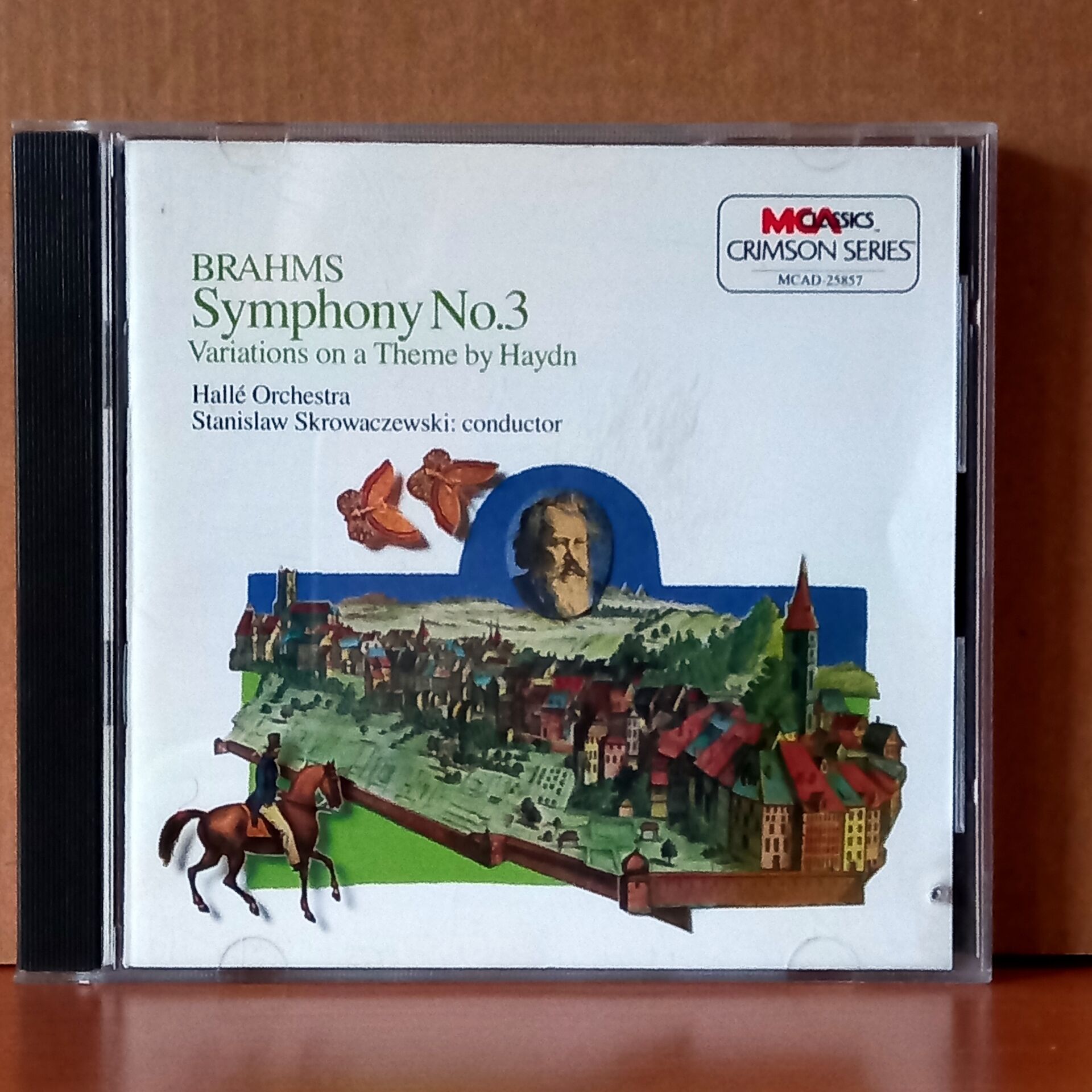 BRAHMS: SYMPHONY NO.3 / VARIATIONS ON A THEME BY HAYDN / HALLE ORCHESTRA, STANISLAW SKROWACZEWSKI (1988) - CD 2.EL