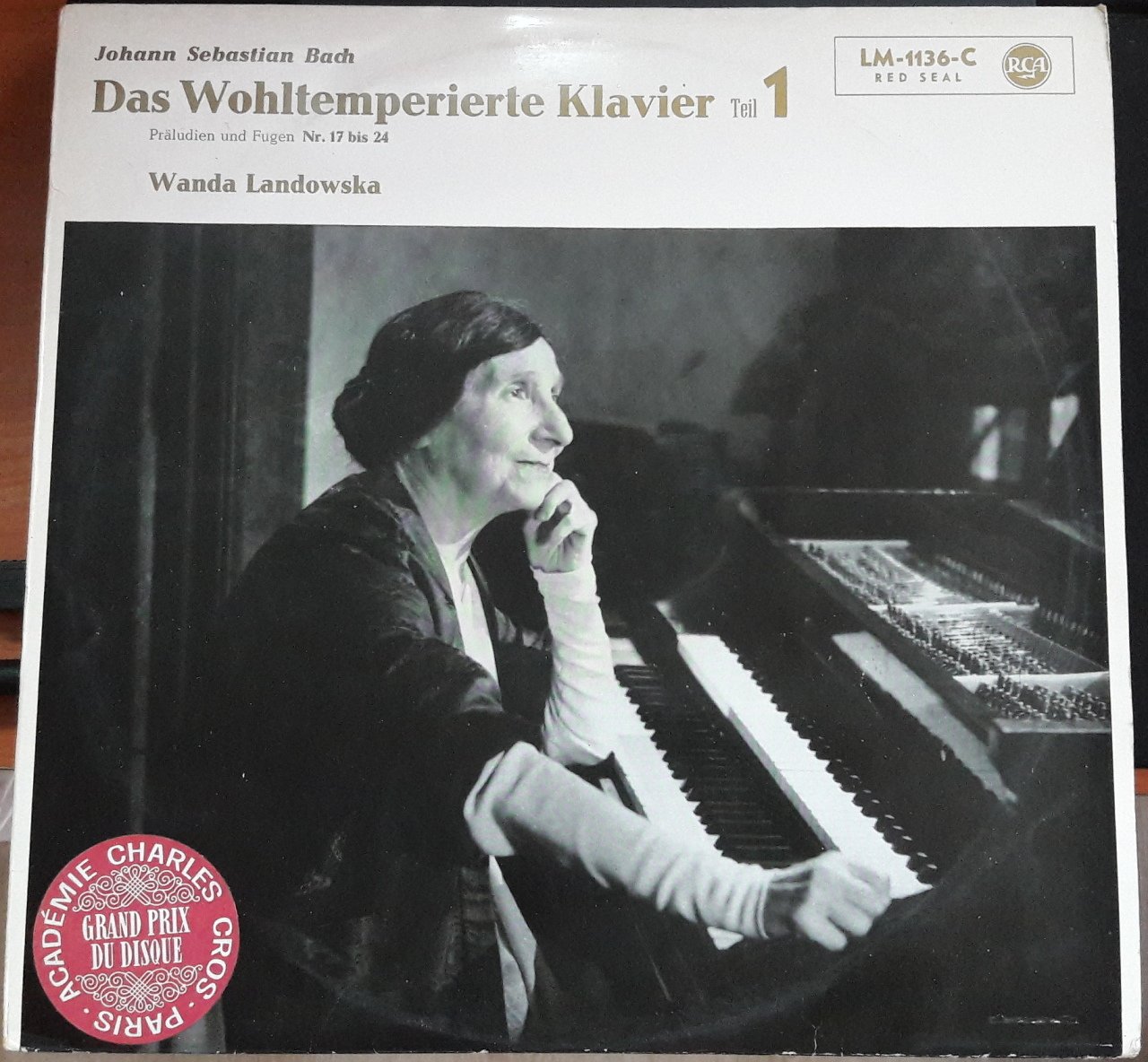 BACH DAS WOHLTEMPERIERTE KLAVIER 1 WANDA LANDOWSKA - PLAK 2.EL