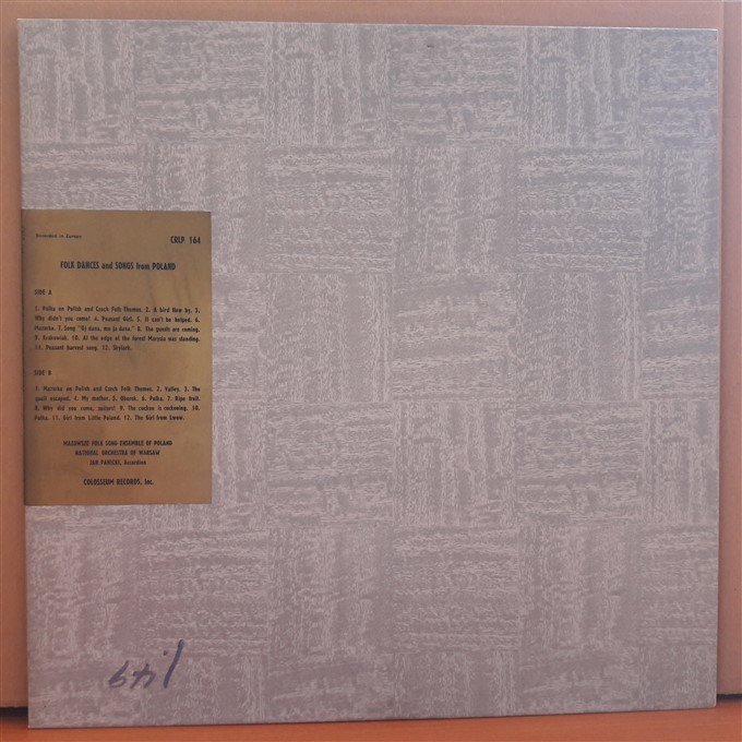 FOLK DANCES AND SONGS FROM POLAND - LP 2.EL PLAK