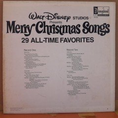 MERRY CHRISTMAS SONGS 29 ALL-TIME FAVORITES - WALT DISNEY - LP 2PLAK 2.EL