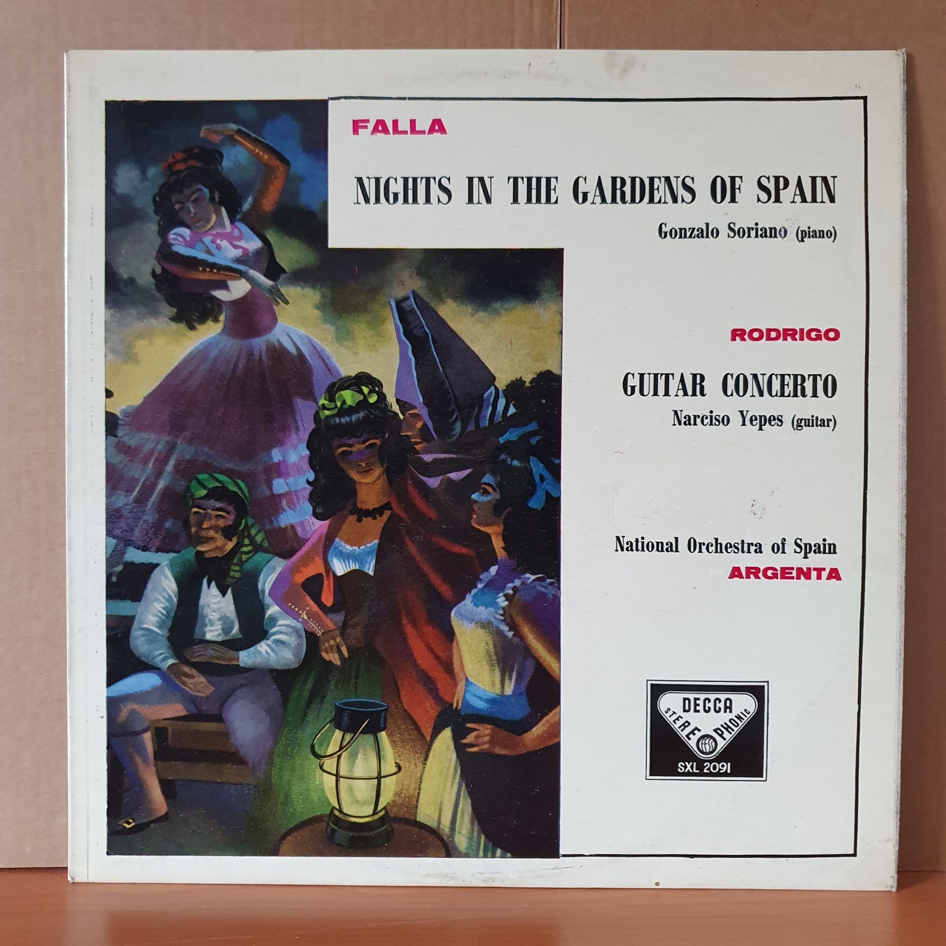 FALLA: NIGHTS IN THE GARDENS OF SPAIN / GONZALO SORIANO / RODRIGO: GUITAR CONCERTO / NARCISO YEPES (1959) - LP 2.EL PLAK