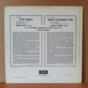 FALLA: NIGHTS IN THE GARDENS OF SPAIN / GONZALO SORIANO / RODRIGO: GUITAR CONCERTO / NARCISO YEPES (1959) - LP 2.EL PLAK