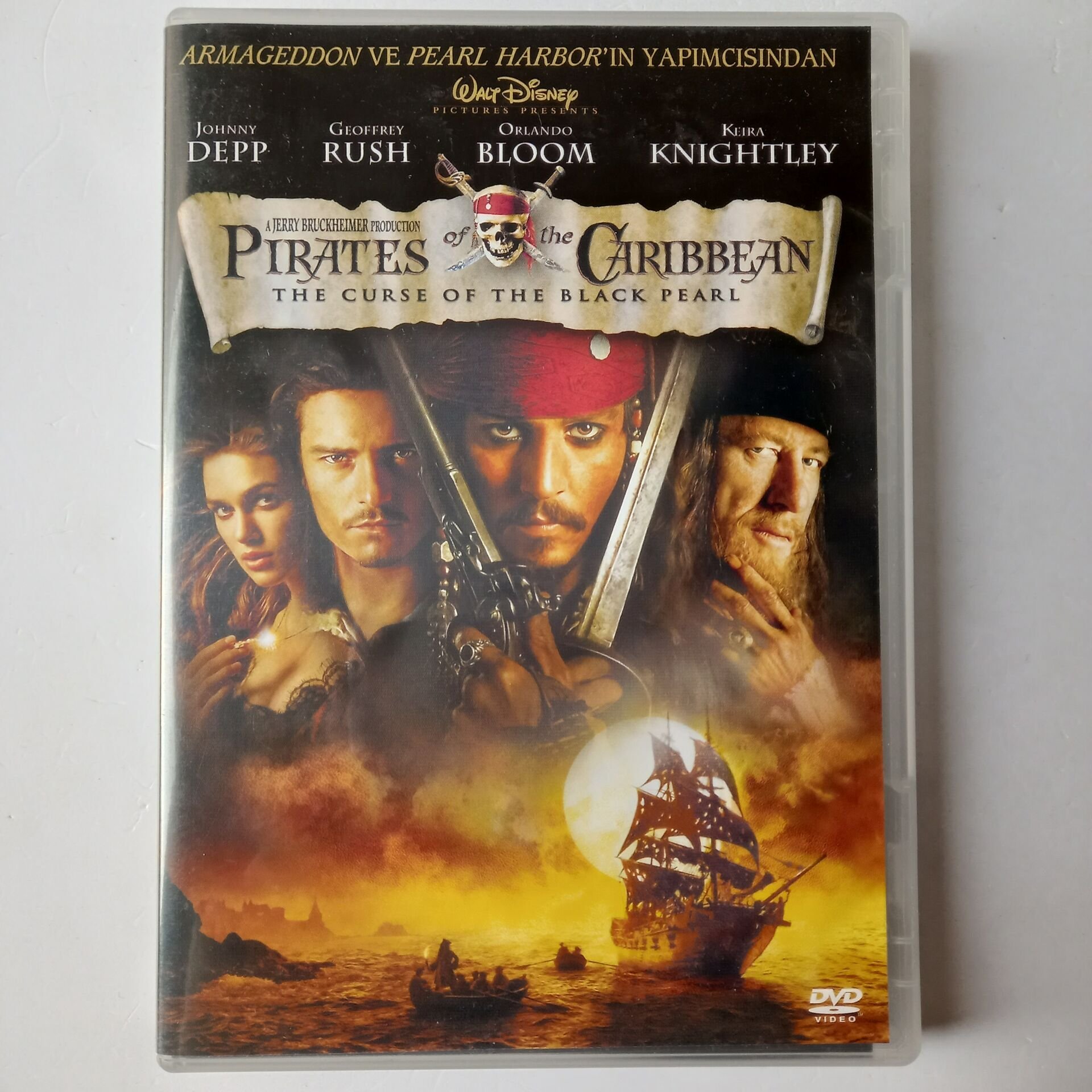 KARAYIP KORSANLARI SİYAH İNCİ'NİN LANETİ - PIRATES OF THE CARIBBEAN DEAD THE CURSE OF THE BLACK PEARL - JOHNNY DEPP - DVD 2.EL