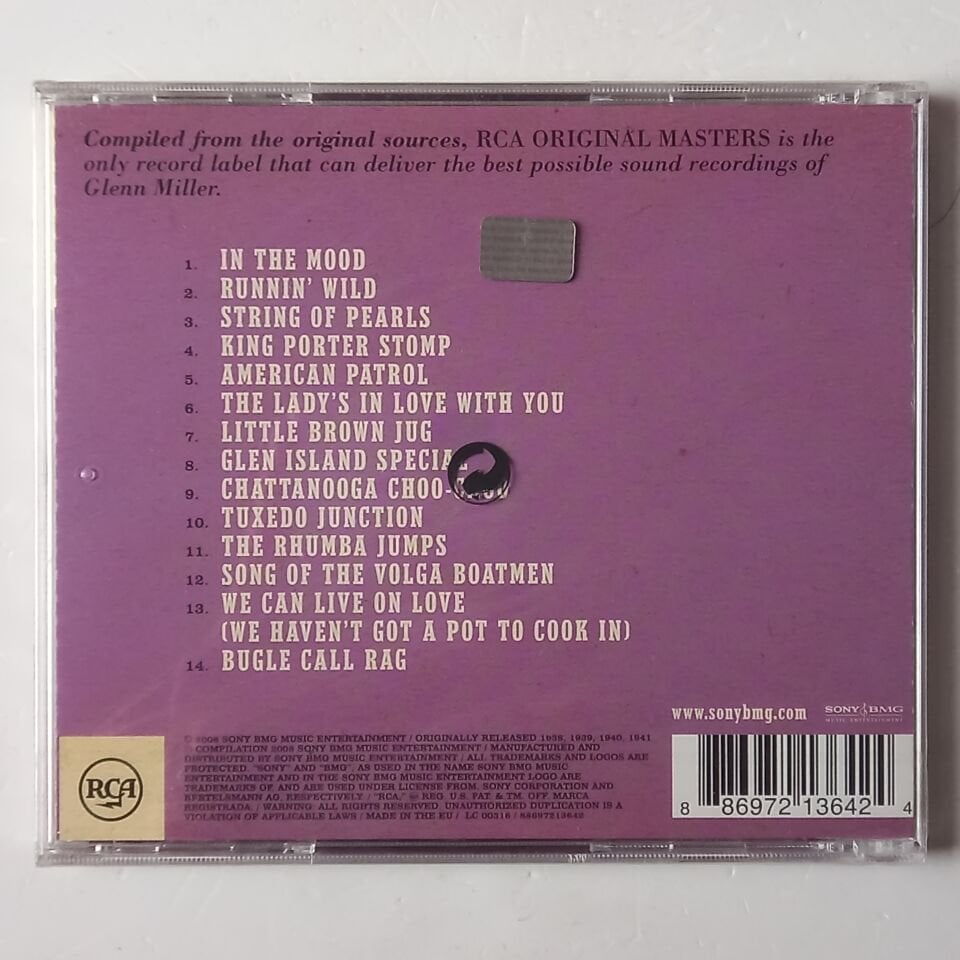 GLENN MILLER – THE BEST OF GLENN MILLER (1938-1941) - CD 2005 REISSUE AMBALAJINDA SIFIR