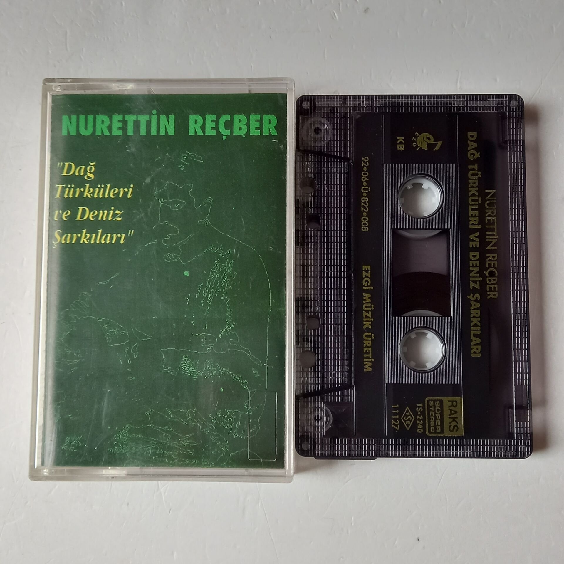 NURETTİN REÇBER - DAĞ TÜRKÜLERİ VE DENİZ ŞARKILARI (1992) - KASET 2.EL
