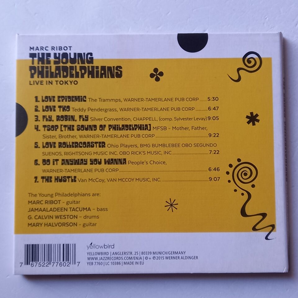 MARC RIBOT, THE YOUNG PHILADELPHIANS – LIVE IN TOKYO (2015) - CD DIGIPAK 2.EL