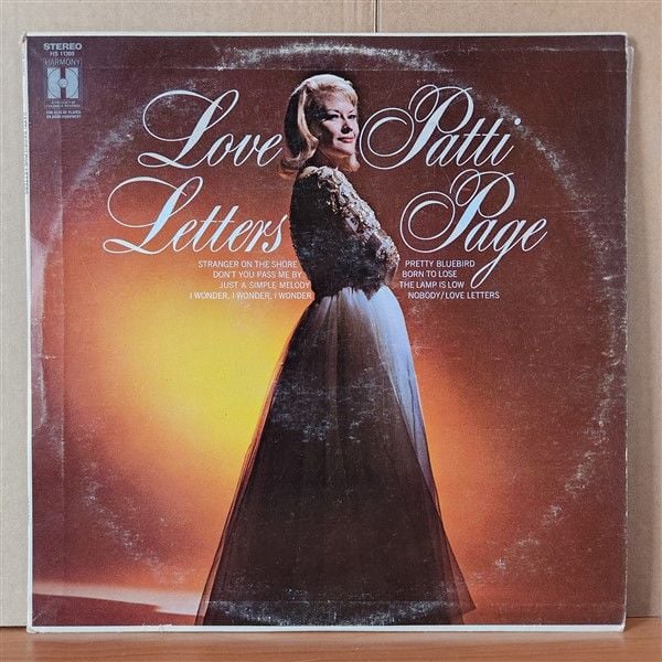 PATTI PAGE – LOVE LETTERS (1969) - LP 2.EL PLAK