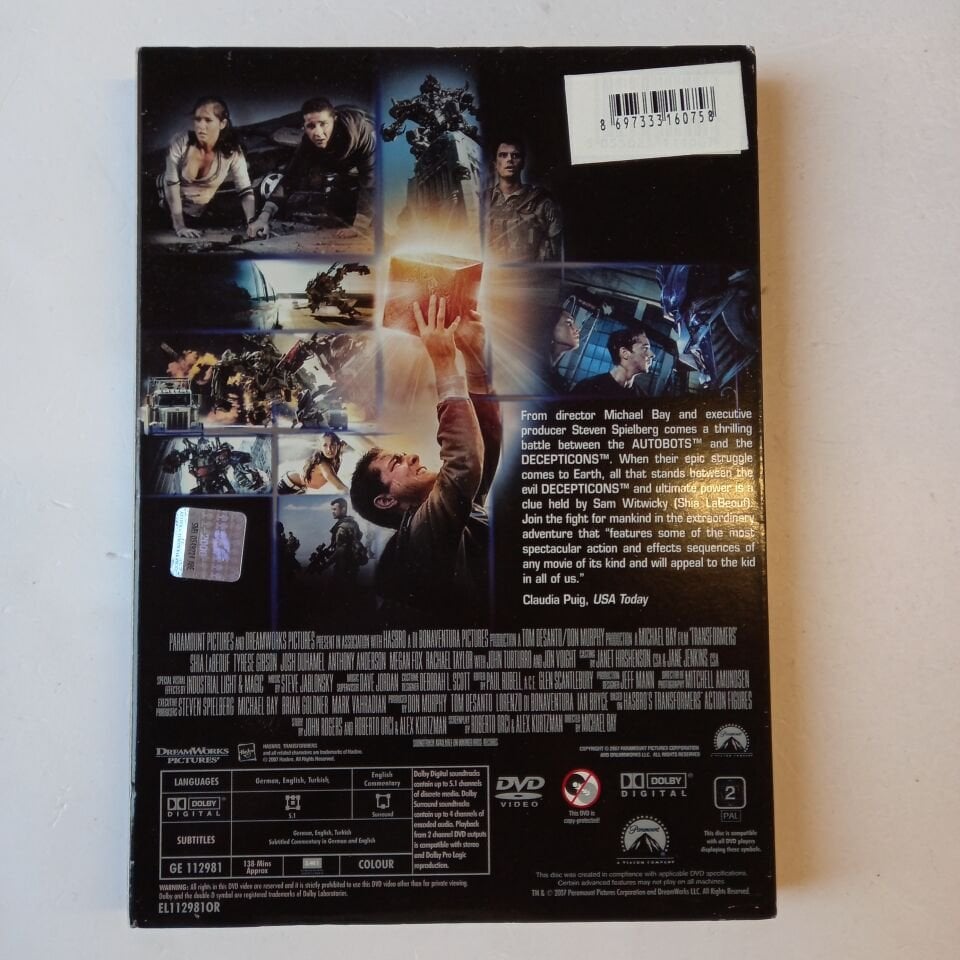 TRANSFORMERS - MICHAEL BAY - DVD 2.EL