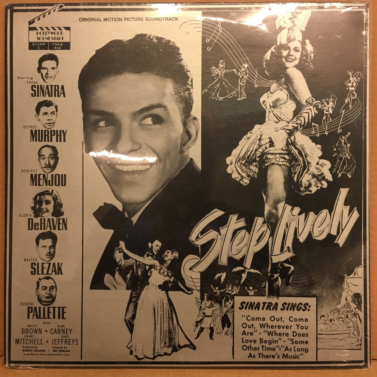 STEP LIVELY SOUNDTRACK FRANK SINATRA GLORIA DEHAVEN SIFIR PLAK