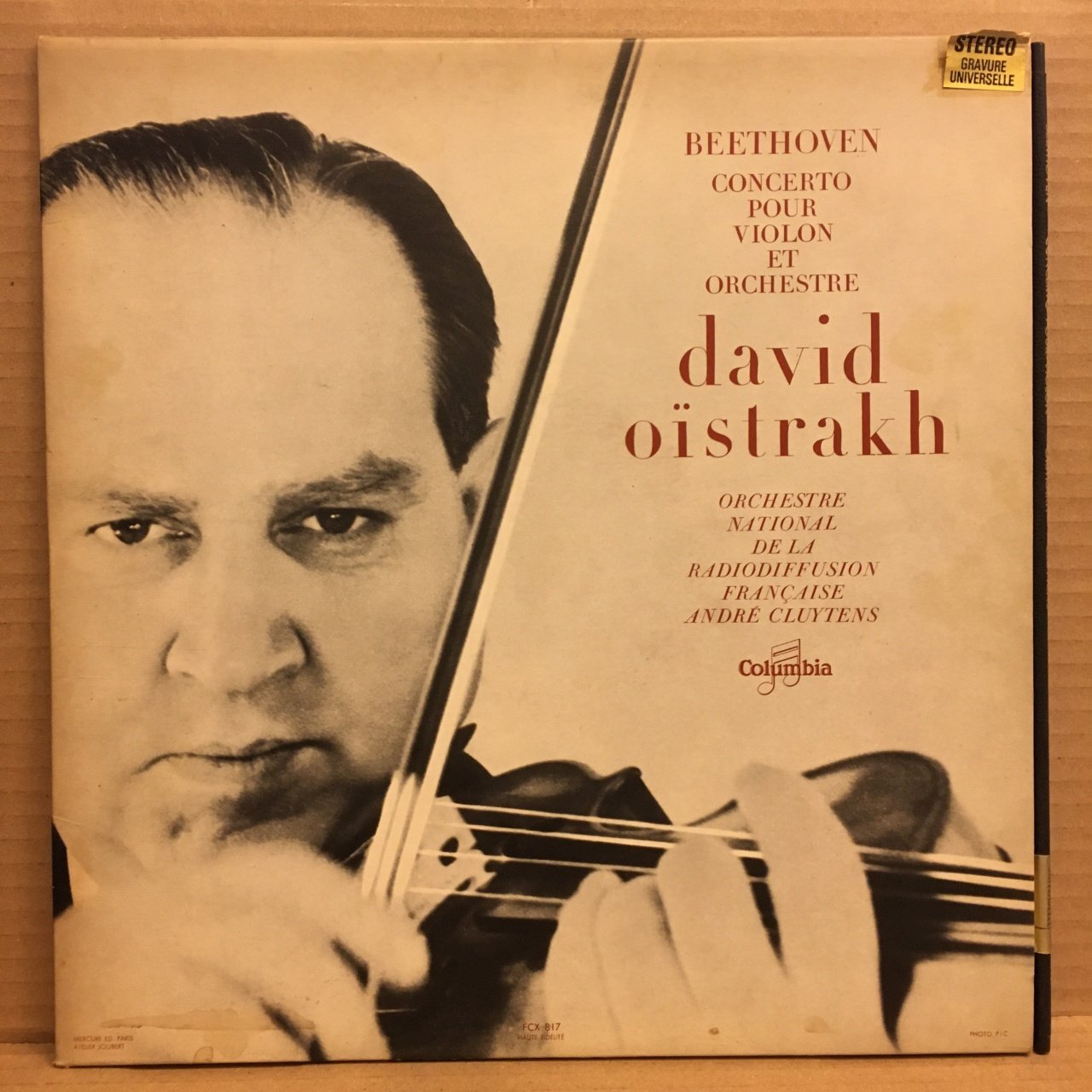 BEETHOVEN VIOLIN CONCERTO DAVID OISTRAKH ANDRE CLUYTENS 2.EL PLAK