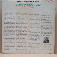 SONG WITHOUT END SOUNDTRACK / FRANZ LISZT, JORGE BOLET (1960) - LP 2.EL PLAK