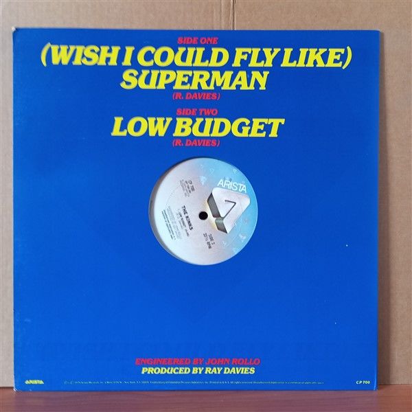 THE KINKS – [WISH I COULD FLY LIKE] SUPERMAN (1987) - 12'' 33RPM MAXI SINGLE 2.EL PLAK