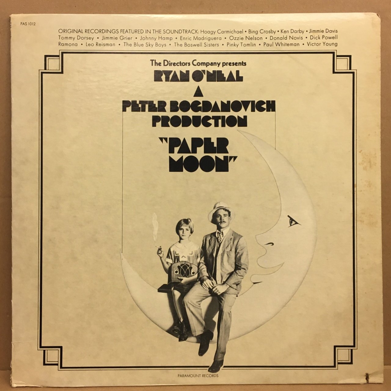 PAPER MOON SOUNDTRACK PETER BOGDANOVICH 1973 2.EL PLAK