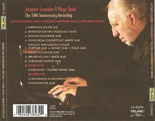 JACQUES LOUSSIER – PLAYS BACH THE 50TH ANNIVERSARY RECORDING (2009) - CD JEWEL CASE AMBALAJINDA SIFIR