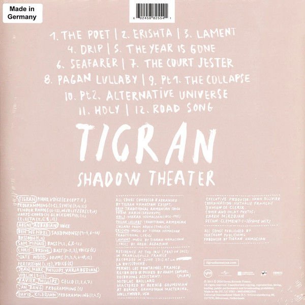 TIGRAN HAMASYAN - SHADOW THEATER (2013) - 2LP 2024 LIMITED EDITION SIFIR PLAK