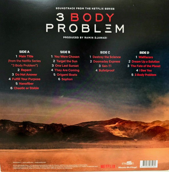 3 BODY PROBLEM SOUNDTRACK (2024) - 2XLP  LIMITED EDITION 180GR SILVER COLOURED VINYL GÜMÜŞ RENKLİ SIFIR PLAK