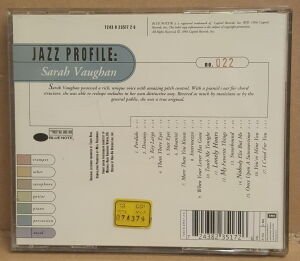 SARAH VAUGHAN - BLUE NOTE JAZZ PROFILE SERIES NO 22 (1998) - CD 2.EL